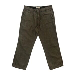 VTG Old Navy Mens Size 38x32 Loose Fit Baggy Y2k Wide Brown Khakis Dark‎ Wash